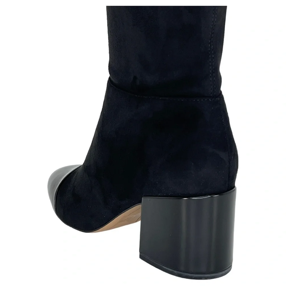 International Concepts Alvita OTK Faux Leather Suede Womens Boots 5M